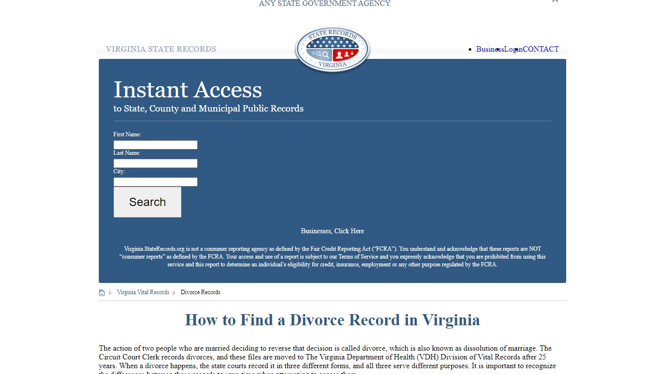 How to Find a Divorce Record in Virginia - Virginia State Records